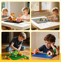 Lekebaby 6 Pack Classic Baseplates 10" x 10" - Grey / 12 Pack - image 2
