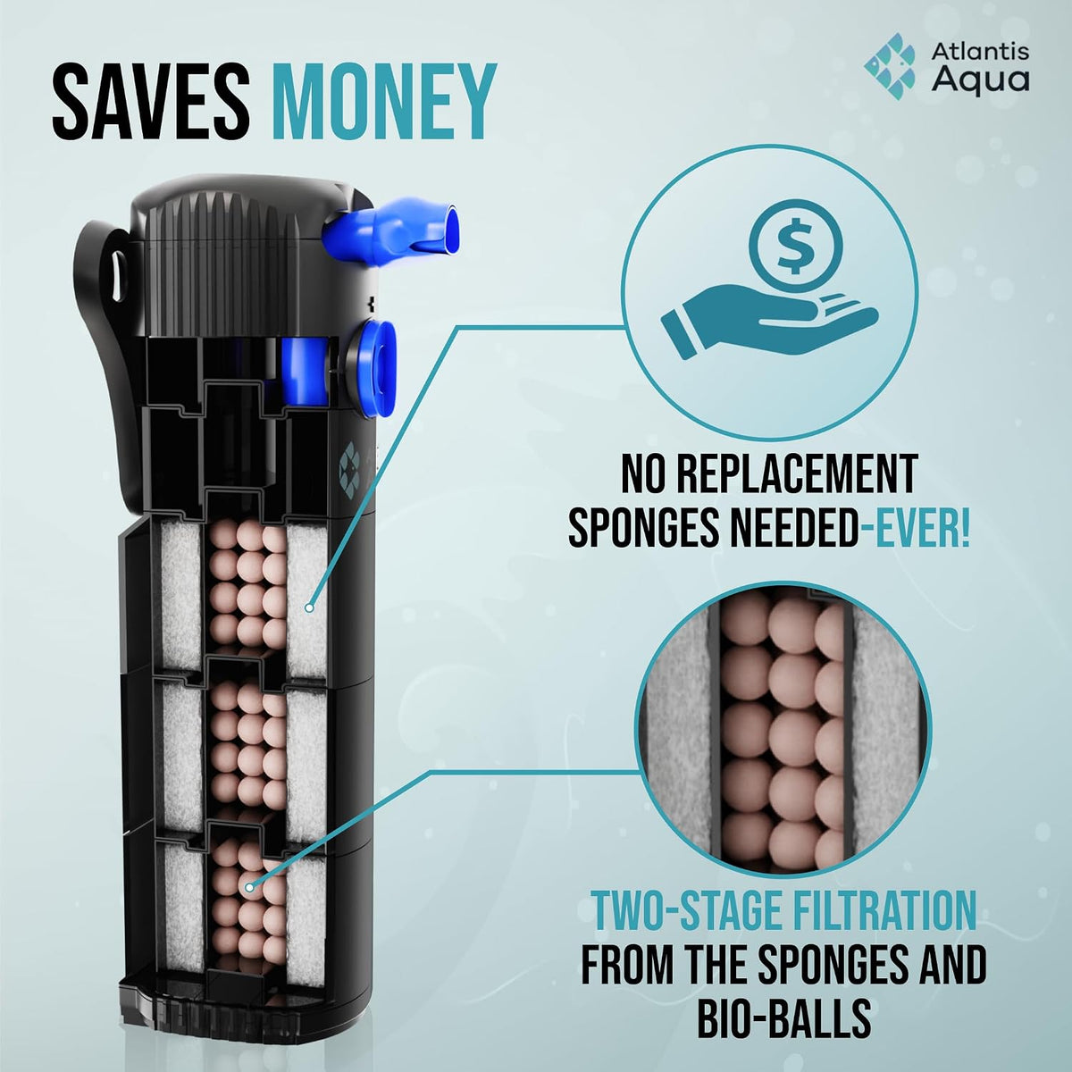 55 Gallon Fish Tank Filter to 100 Gallon Fish Tank Filter - 55 to 100 Gallons - image 2
