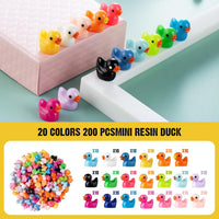 Mini Resin Duck Colorful Miniature Figures Micro Fairy Garden - 200 mini ducks - image 3