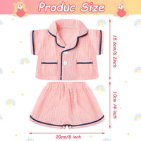 Hungdao Bear Pajamas Clothes for Make Your Own Animals - Pink - image 2