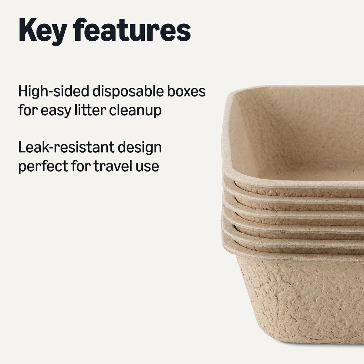 Amazon Basics Disposable Cat Litter Box, Travel & Home - image 2