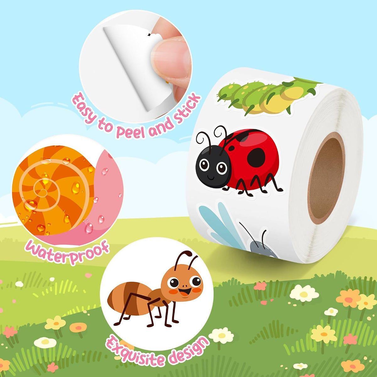 BeYumi Halloween Neon Christian Sticker - Cute Insects - image 3