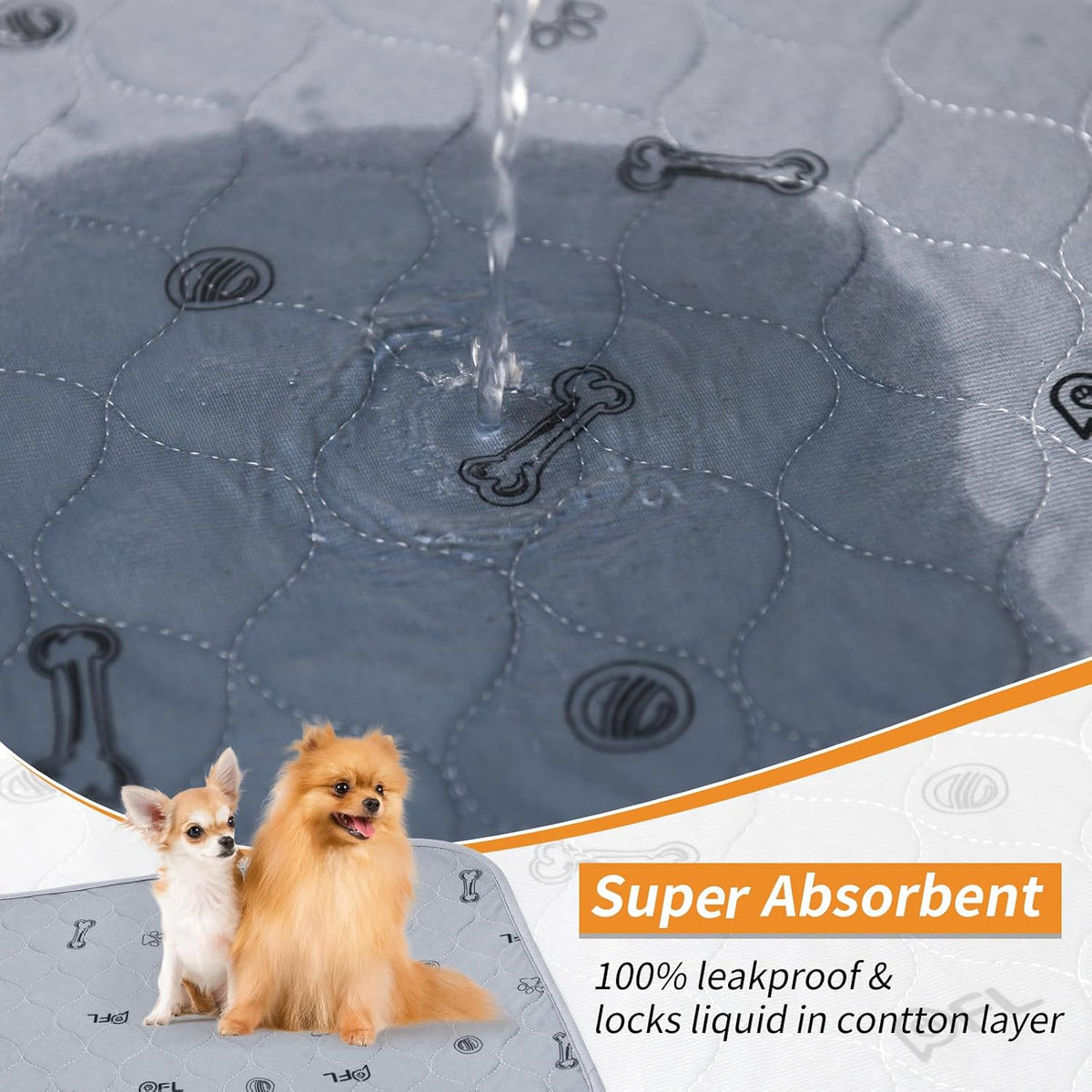Washable Pee Pads for Dogs - 18X24" (Pack of 4) - image 3