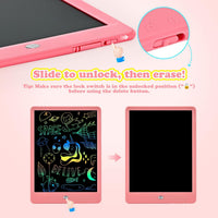 EooCoo 10" LCD Writing Tablet for Kids - Pink - image 4