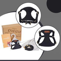 Puppytie Small Dog Harness and Leash Set, Pink, S – Essentials for Dogs - black / XXS(2.2-6lb） - image 3