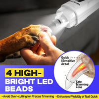 Whisper-Quiet Dog Nail Grinder 50%More Power for Sensitive Dogs - White - image 4
