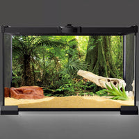 30x18 in Terrarium Backdrop Green Forest Tree Reptile Habitat - 72x24in/180x60cm - image 2