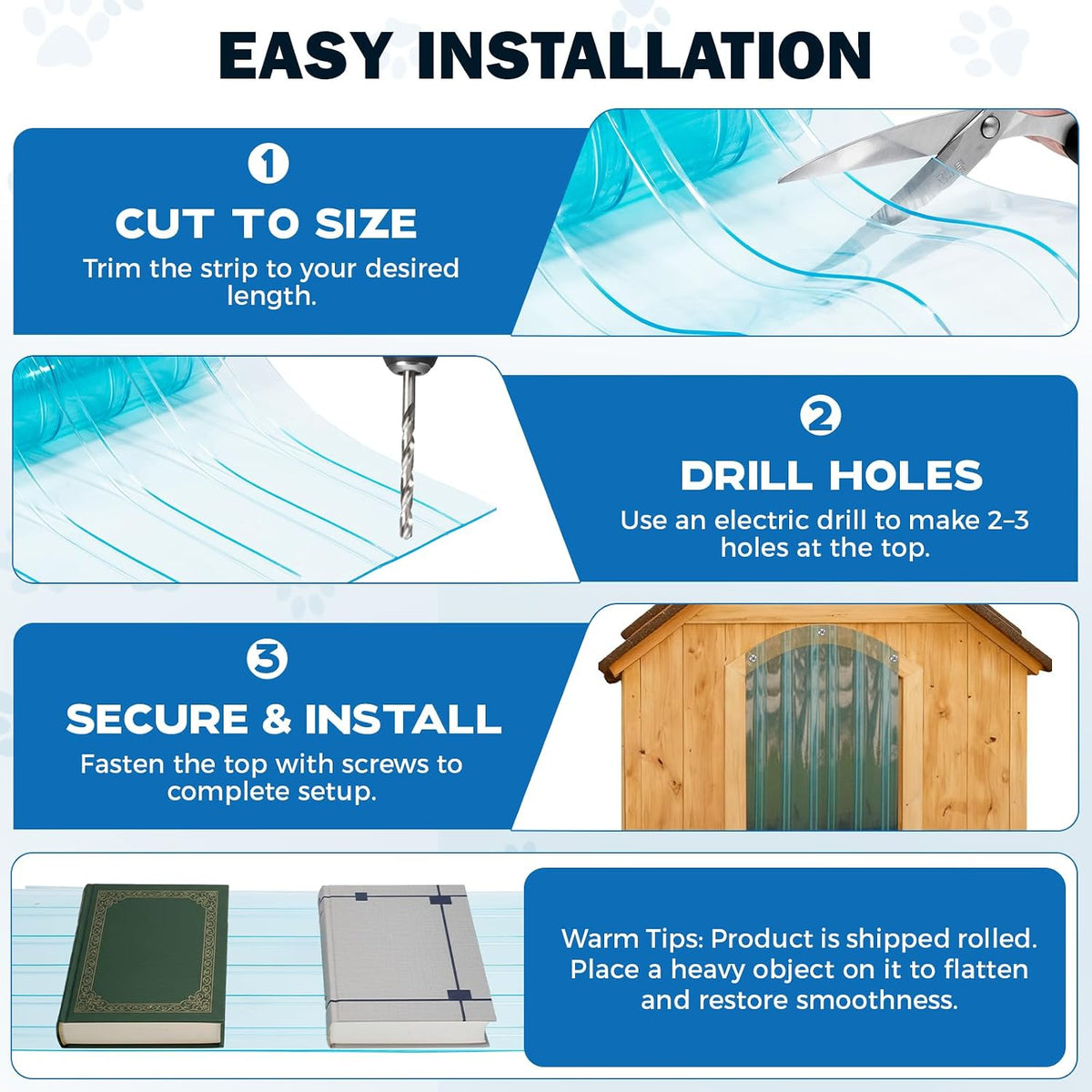 13.7 in x 4.9 ft Dog Door Replacement Flaps - 13.7 in x 4.9 ft - image 3