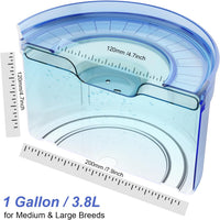 Feedoo 1Gallon No Spill Water Bowl for Dogs - Serenity Blue - image 2