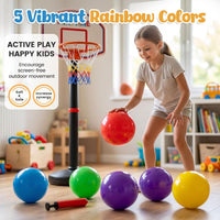 AMOR PRESENT 6 pack 8.5 inch multicolor playground balls with hand pump - view 4