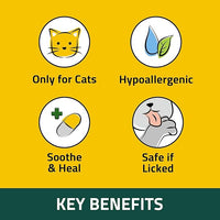 PetO'Cera Cat Cream - Hair Loss & Itch Relief for Hot Spots, Rashes, Allergies & Dry Skin - Soothing Moisturizer for Paws, Face & Body - pH Balanced & Lick-Safe Formula for Cats, Bundle 2.7oz