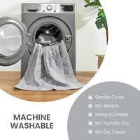 Cozy Bliss Leakproof Cooling Blanket for Small Dogs, Q-Max>0.4, Durable & Washable Dog Cooling Mat for Hot Weather, Soft Pet Throw & Couch Protector for Puppies & Cats, 25x35 Inch, Heather Silver Grey