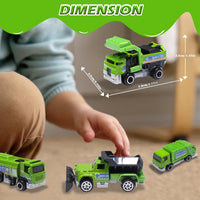 Oriate set of 6 diecast construction vehicles including excavator and bulldozer - view 12