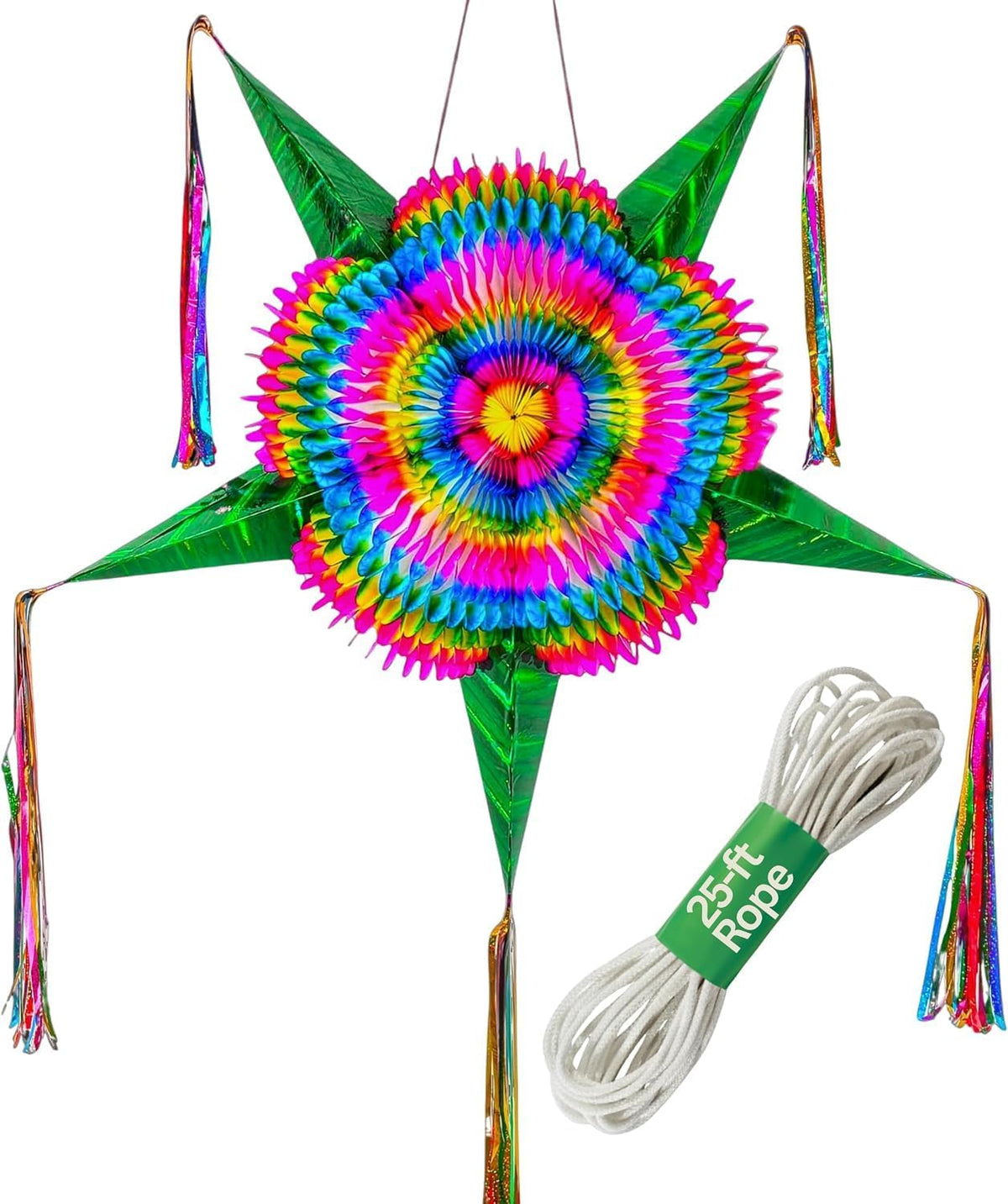Mexican Piñata, Christmas Pinata - Emerald Green 32"
