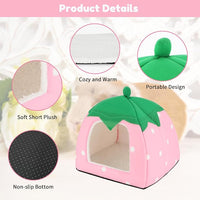 BWOGUE Guinea Pig House Bed Cozy Hamster Cave Large Hideout for Dwarf Rabbits Hedgehog Bearded Dragon Winter Nest Hamster Cage Accessories