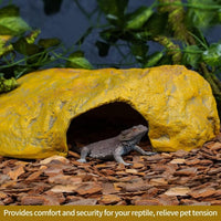 Reptile Hide Snake Cave Large Simulation Stone Resin Hideout Leopard - B-Large - image 3