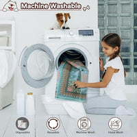 Aitmexcn Washable Pee Pads for Dogs Large, 2 Pack, 54" x 54" Boho Reusable Puppy Pads, Dog Playpen Mat, Super Absorbent Dog Pads, Leakproof, Waterproof Dog Training Pad, Dog Crate Pad, Whelping Pads