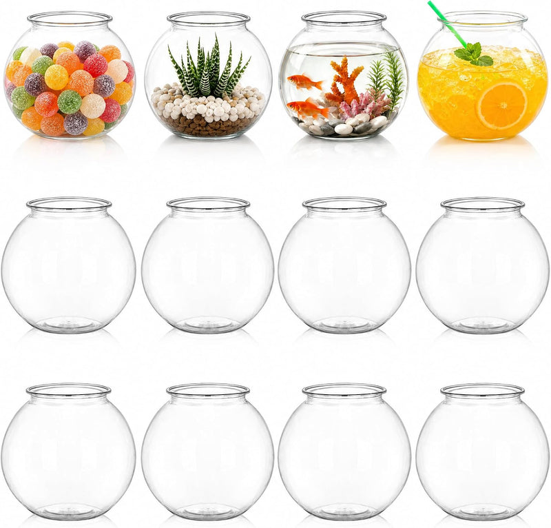 Okllen 12 Pack Plastic Ivy Bowls, Carnival Games, Candy