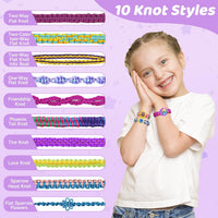 VERTOY Friendship Bracelet Making Kit for Girls - Purple - image 3