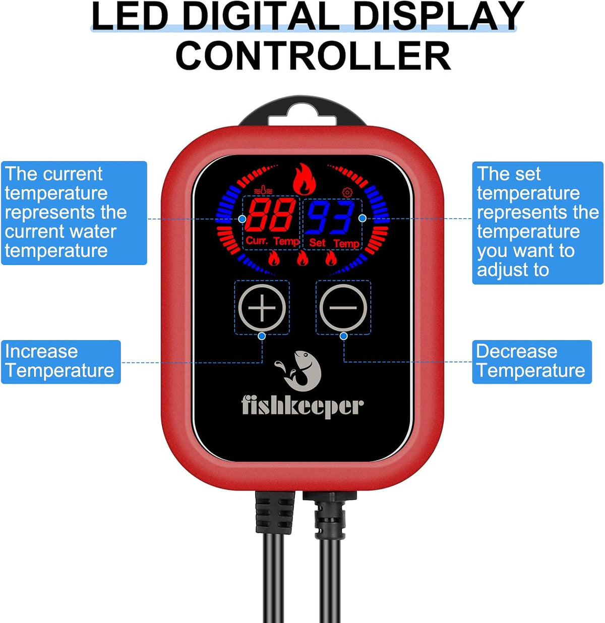 fishkeeper Aquarium Heater - 800W for 80-220 gallon - image 2