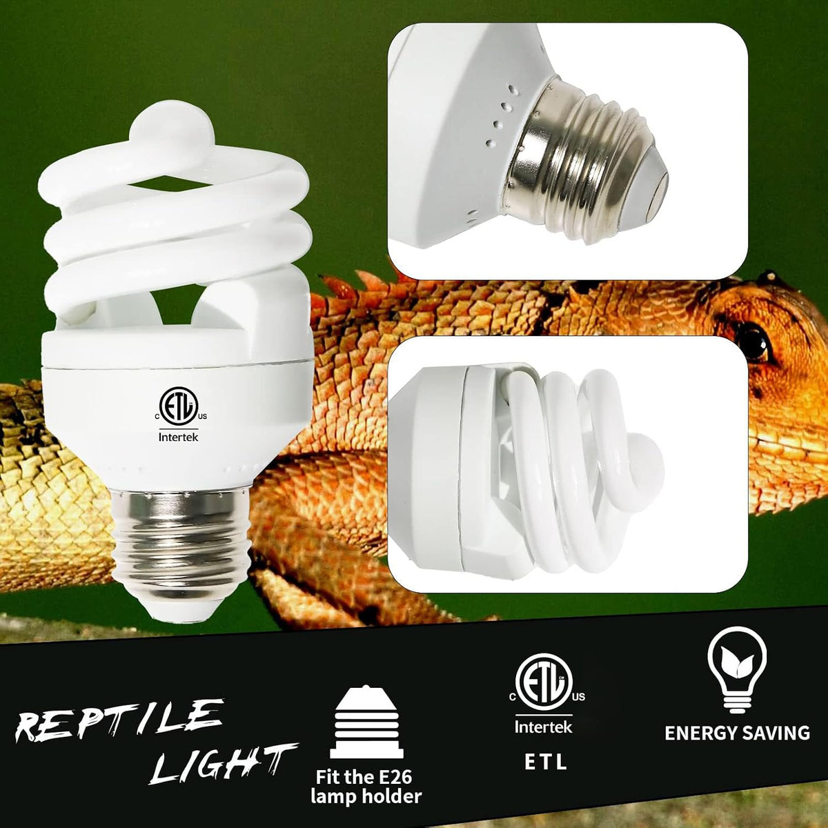 LUCKY HERP UVA UVB Reptile Light 10.0 - UVB10.0 9W - image 4
