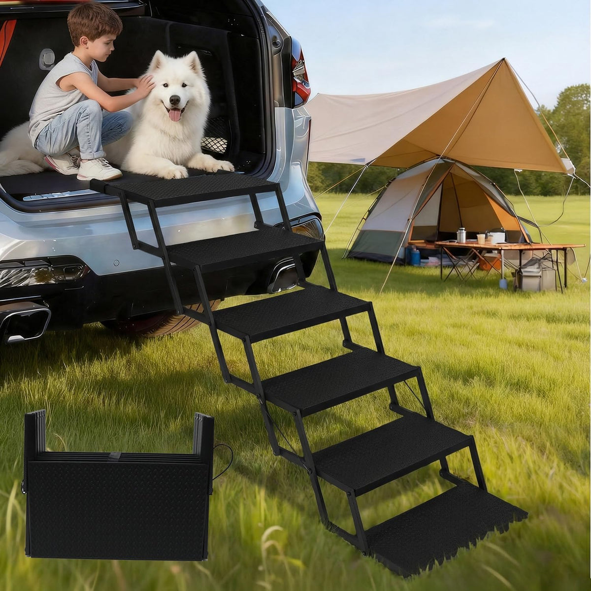 Dog Steps for Car, Truck, SUV - 6 Steps