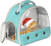 Bearded Dragon Travel Carrier, Lizards Carrier - Green / Carrier