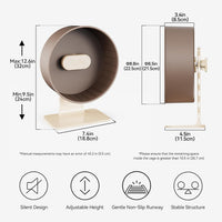 Super‑Silent Hamster Exercise Wheel - 8.7inch / Mousse White - image 3