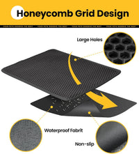 Conlun Cat Litter Trapping Mat for Small Spaces - Black / Medium (24" x 18") - image 3