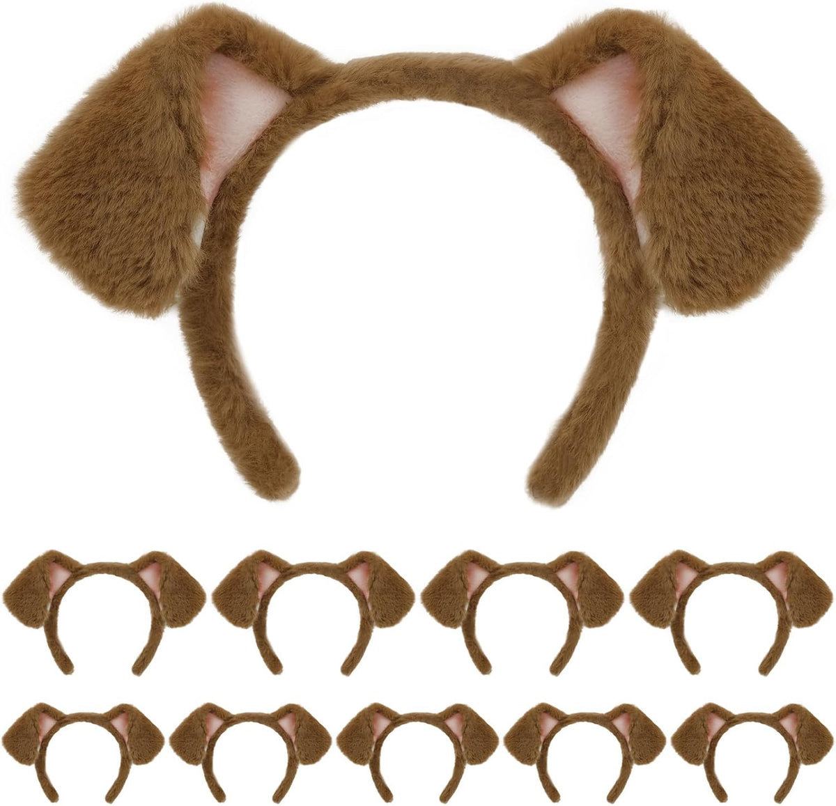 Beviliu Dog Ears Golden Movable - Brown Pink / 1 Count (Pack of 10)