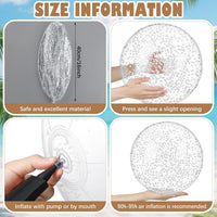 Civaner 10 Pcs Inflatable Glitter Beach Balls 16 Inch - White / Foam - image 3