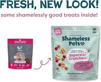 Shameless Pets Crunchy Cat Treats - Kitty Treats for Cats with Digestive Support, Natural Kitten Treats with Real Chicken, Healthy Flavored Feline Snacks - Cran You Say Chicken, 12 oz