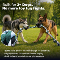 Pacific Pups Products Giant Dog Rope Toy - Green / 1 Pack - image 3