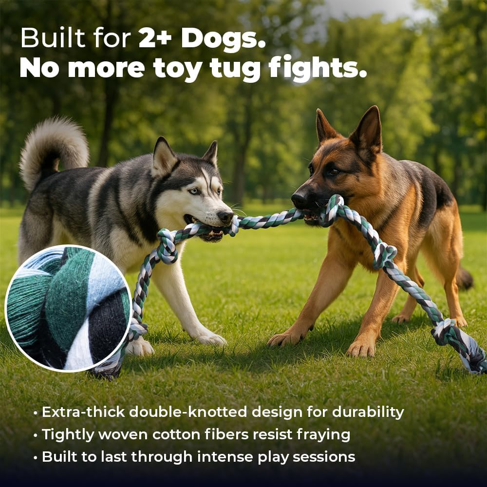 Pacific Pups Products Giant Dog Rope Toy - Green / 1 Pack - image 3