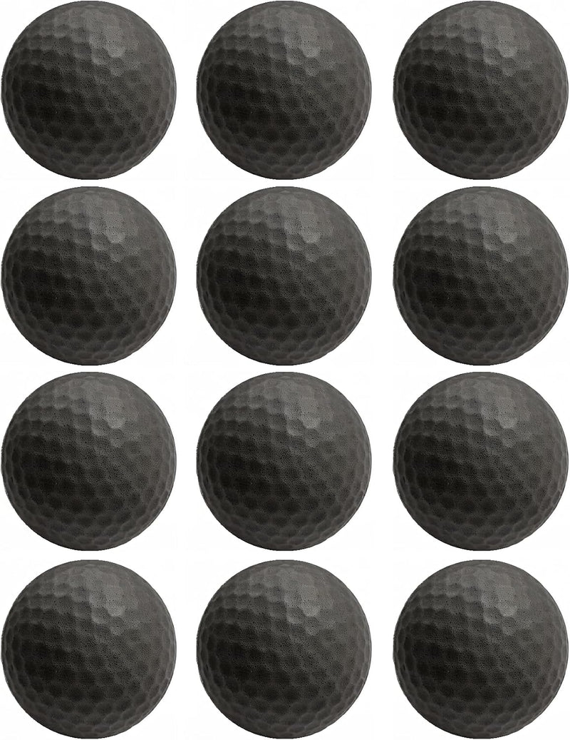 Cat Foam Ball Cat Sponge Ball Toy Soccer Toy – Essentials for Cats - 12 Pack Black