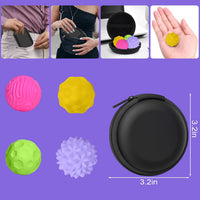 BUSOHA Silicone Magnetic Fidget Balls - Yellow+purple+green+pink / 1.2 Inch - image 2