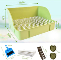 10Pcs Rabbit Litter Box Toilet - 【Green】 - image 4