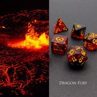 Haxtec Light Green DND Dice Set - Red Black - image 3