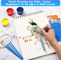 50 Pcs Flat Paint Brushes for Touch Up - Bulk paint brushes / 50 Count - image 2