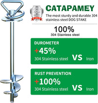Dog Tie Out Cable and Stake, with 30FT Heavy Duty Cable - dog stake GT/30ft/200lbs - image 3