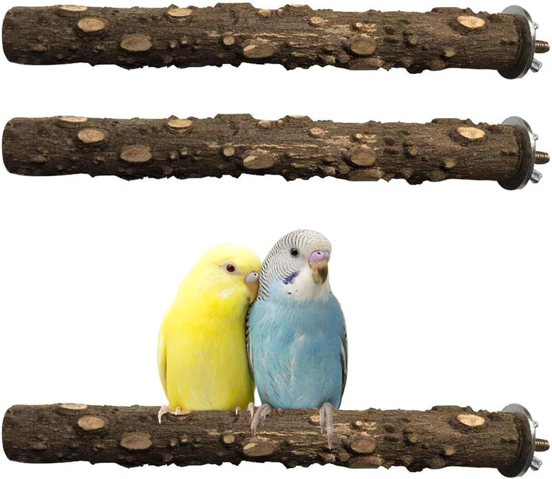 PIVBY Bird Perches for Cage Colorful Parrot Stand Toy Platform Paw - Primary color pepperwood