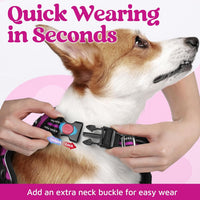 rabbitgoo Dog Harness for Large, No Pull 3 Buckles Easy On & Off – Essentials for Dogs - Purple / X-Large - image 2