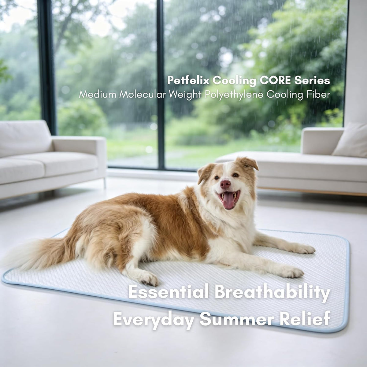 petfelix FrostEase Dog Cooling Mat - Blue / L-36"*24" - image 2