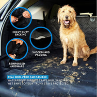 Bulldogology SUV Cargo Liner for Dogs 55"x106" Heavy Duty Pet Trunk - Standard Black / Large - image 3
