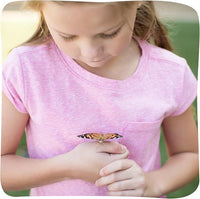 Insect Lore Butterfly Farm - Live Cup of 5 Caterpillars, Reusable Habitat, STEM Butterfly Activity Journal & Supplies - Grow, Observe and Release Painted Lady Butterflies