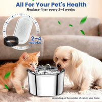 Cat Water Fountain Filter Replacement - 20 Filters & 20 Sponges - image 3
