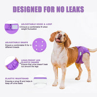 wegreeco Washable Reusable Premium Female Dog Diapers - X-Large / Bright Color - image 4