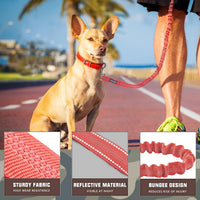 AUROTH Bungee Dog Leash for Large Dogs - Red / MAX: 4.5 FT - image 2