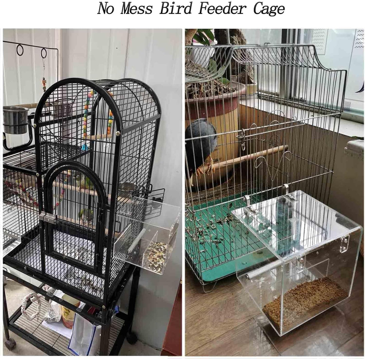 No Mess Bird Feeder for Cage - Large - image 4