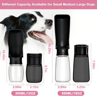 Portable Dog Water Bottle - Black / 19oz - image 3